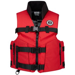 Mustang MV4626-M-123 Mustang Accel 100 Fishing Foam Vest - Redblack - 