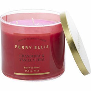 Perry 431813 Cranberry Vanilla Chai By  Candle 14.5 Oz For Anyone