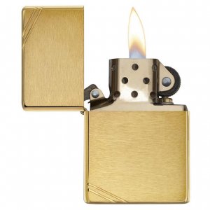 Zippo GALAHAD AIO 240 RGB BLACK Windproof Lighter Vintage Brushed Bras