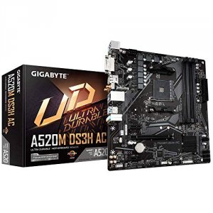 Gigabyte A520M DS3H AC Mb A520m Ds3h Ac Amd A520 Am4 128gb Ddr4 Micro 