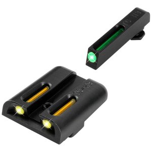 Hawk TG131GT1Y Truglo Tritium Fiber-optic Handgun Daynight Sights - Gl