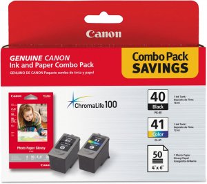 Original Canon 0615B009 Pg-40cl-41 W 50-sheet Photo