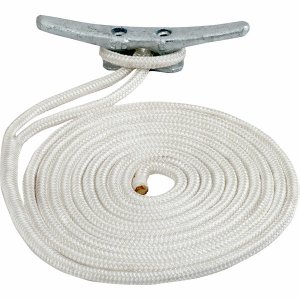 Seadog 30211015WH-1 Sea-dog Double Braided Nylon Dock Line - 38