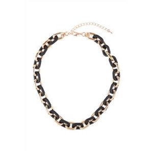 Dobbi MNE7777 Two Tone Silicone Link Chain Necklace (pack Of 1)