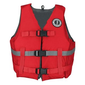 Mustang MV701DMS-4-XL/XXL-216 Mustang Livery Foam Vest - Red - X-large