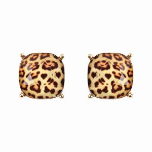 Dobbi 26062LCTM Cusion Cut Post Stud Earrings By  ( Variety Of Colors 