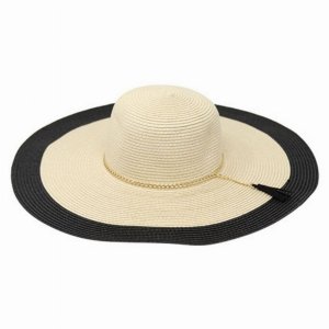 Dobbi HDT3405 Two Tone Brim Hat With Chain Tassel Accent (pack Of 1)