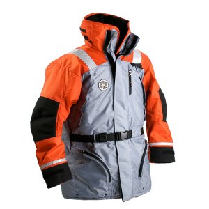 First AC-1100-OB-L Ac-1100 Flotation Coat - Orangeblack - Large