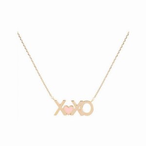 Dobbi INB642 Xoxo Pendant With Color Necklace (pack Of 1)