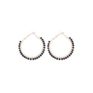 Dobbi 26923 Wired Glass Bead Hoop Earrings (pack Of 1)