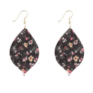 Dobbi HDE3220 Two Floral Marquise Drop Earrings (pack Of 1)