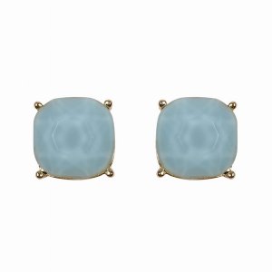 Dobbi 26062LAZ Cusion Cut Post Stud Earrings By  ( Variety Of Colors A