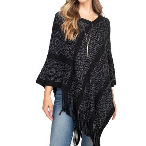 Dobbi HDF3489 Wave Pattern Stripe Poncho (pack Of 1)