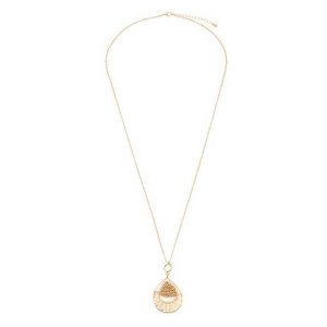 Dobbi MYN1009 Teardrop Shaped Beads Pendant Long Necklace. (pack Of 1)