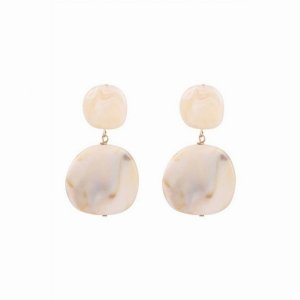 Dobbi JEB699 Two Tone Marble Post  Drop Earrings (pack Of 1)