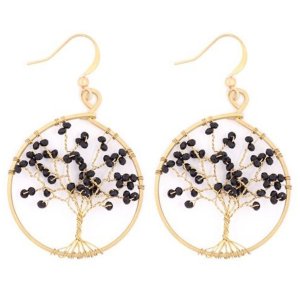 Dobbi HDE3396 Tree Of Life Round Hook Earrings (pack Of 1)