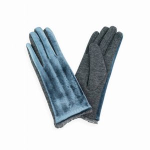 Dobbi MG0035 Velvet Lace Trim Gloves (pack Of 1)