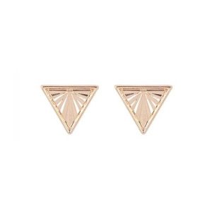 Dobbi BE1805 Triangle Geometric Cast Stud Earrings (pack Of 1)