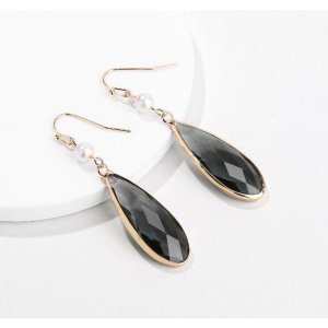 Dobbi ED1030 Tear Drop Stone Hook Earrings (pack Of 1)