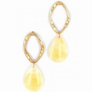 Dobbi LBE2318 Teardrop Marble Earrings (pack Of 1)