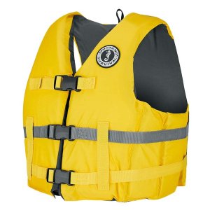 Mustang MV701DMS-25-XS/S-216 Mustang Livery Foam Vest - Yellow - X-sma