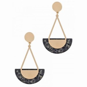 Dobbi LBE7444 Tear Drop Resin Fashion Earrings (pack Of 1)