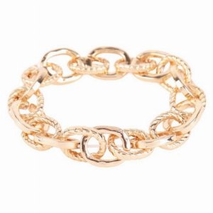 Dobbi QB2168 Textured Chain Bracelet (pack Of 1)