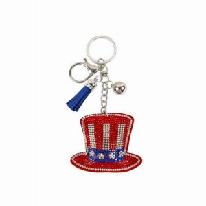 Dobbi 31473 Uncle Sam Flag Hat Keychain (pack Of 1)