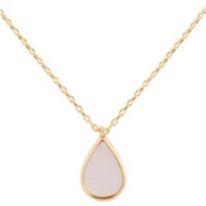 Dobbi PN2210 White Gold Dipped Teardrop Necklace (pack Of 1)