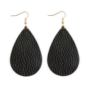 Dobbi HDE2272 Teardrop Leather Earrings (pack Of 1)