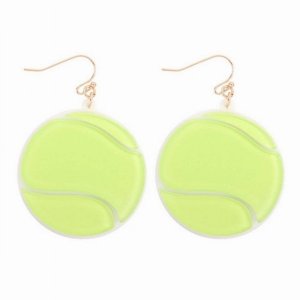 Dobbi ME90061 Tennis Ball Acetate Earrings (pack Of 1)