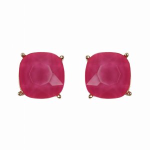 Dobbi 26062FU Cusion Cut Post Stud Earrings By  ( Variety Of Colors Av