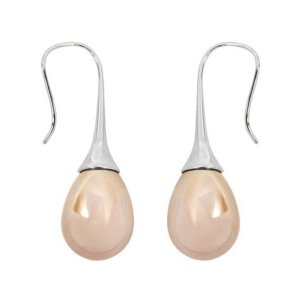 Dobbi HDE2344PK Teardrop Pearl Pull Trough Earrings (pack Of 1)