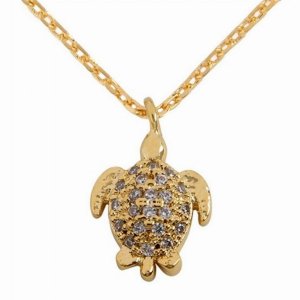 Dobbi HDND3N18 Turtle Crystal Pave Pendant Necklace (pack Of 1)