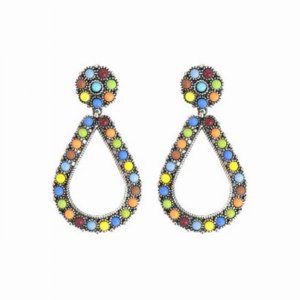 Dobbi 27433 Teardrop Natural Stone Post Earrings (pack Of 1)