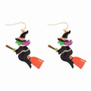 Dobbi ME90033 Witch Enamel Earrings (pack Of 1)