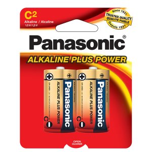 Panasonic T41831 C-size Alkaline Plus Battery Pack - Alkaline