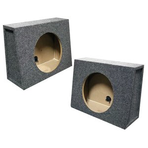 Qpower QTW10S Tw10s Empty Split Woofer Box; 10