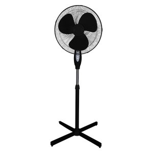 Optimus F-1650BK-F 16 In. Oscillating Stand Fan In Black