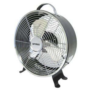 Optimus F-6310BK 10in Retro Drum Fan Blk