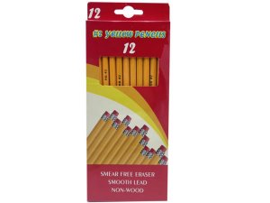 Bulk BJ545 12 Pack Yellow 2 Pencils