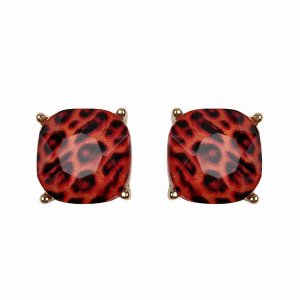 Dobbi 26062LSIM Cusion Cut Post Stud Earrings By  ( Variety Of Colors 