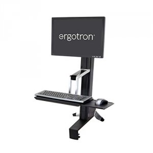 Ergotron 33-342-200 Workfit-s,single Ld Sit-stand Workstation (black).