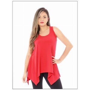 Island T555-R4 Sleeveless Sharkbite Tunic (pack Of 1)