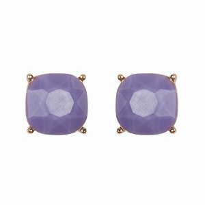 Dobbi 26062VI Cusion Cut Post Stud Earrings By  ( Variety Of Colors Av