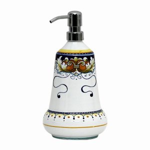 Artistica 9508-FOL Deruta Foglie: Liquid Soap Lotion Dispenser (pack O