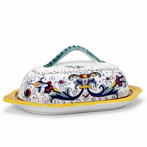 Artistica 1294-RIC Ricco Deruta Butter Tray  Cheese Bowls (pack Of 1)