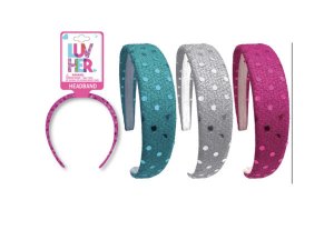 Bulk CA834 Luv Her Disco Dot Headband In Assorted Colors