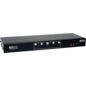 Tripp B0042DUA4K , Kvm Switch, 4-port, Dual Monitor, Dvi, Usb 2.0 Hub,