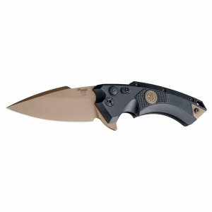 Hogue 36570 X5 3.5in Sig Emp Scorp Spear Pt Black Alum Black G10